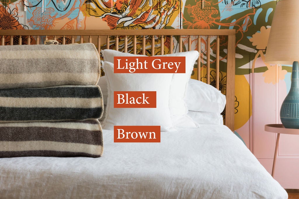 MacAusland's Canadian Wool Blanket Black Tweed | KOKITO