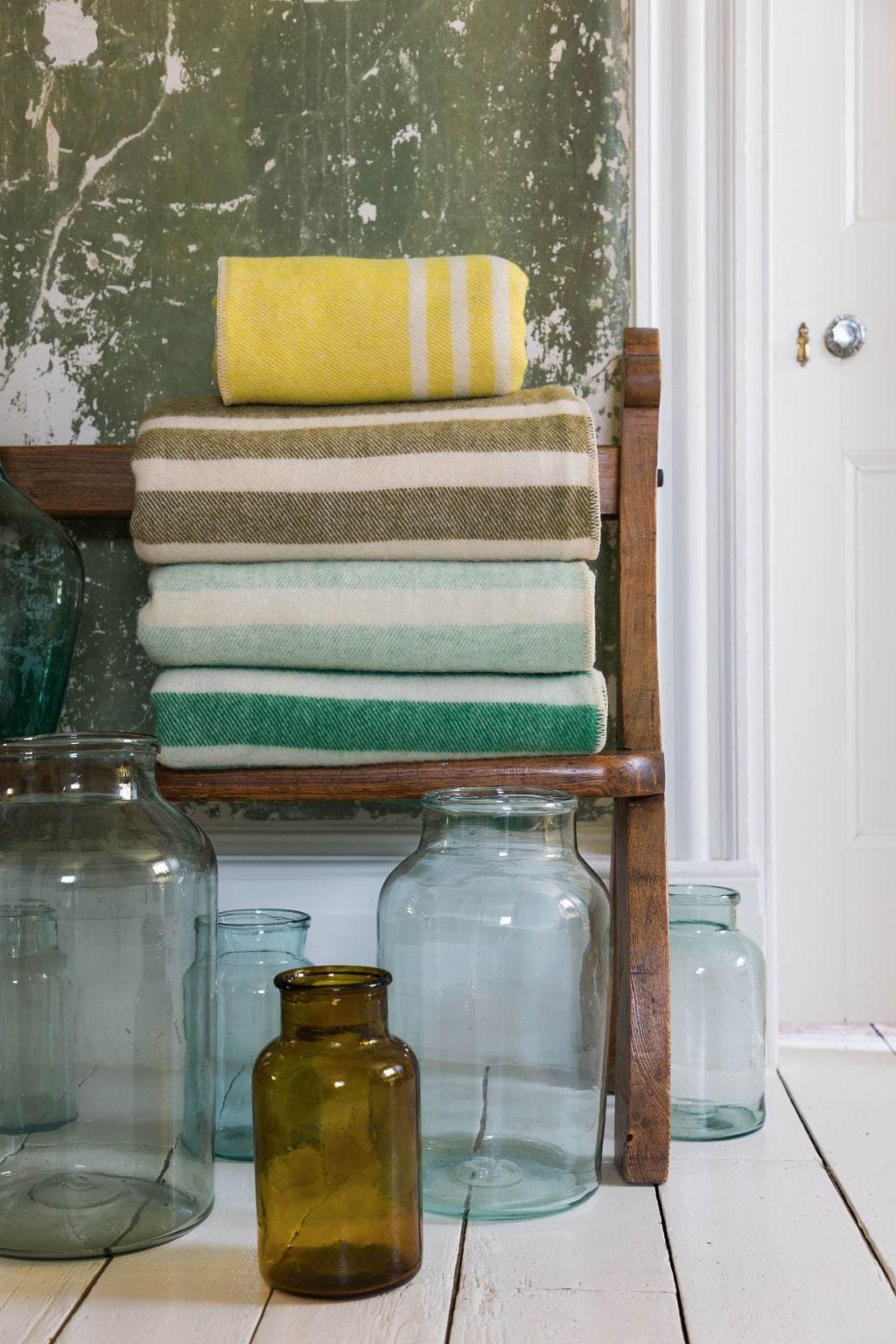 MacAusland's Canadian Wool Blanket Kelly Green Tweed | KOKITO